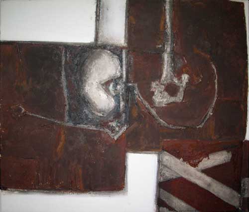 Fernando García Ponce. Relieve No 2. Oleo sobre tela, 100 x 120 cm. 1966